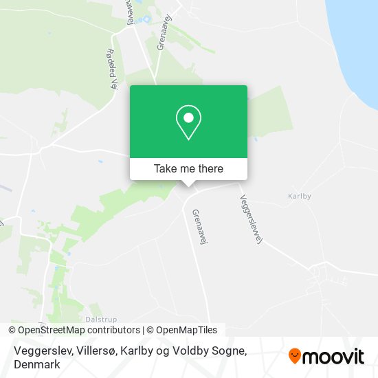 Veggerslev, Villersø, Karlby og Voldby Sogne map