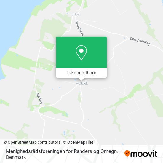 Menighedsrådsforeningen for Randers og Omegn map