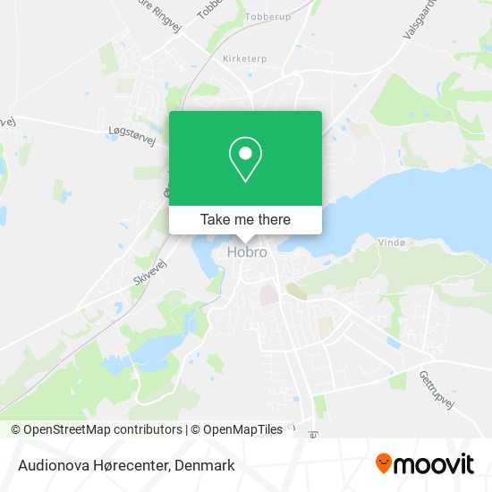 Audionova Hørecenter map