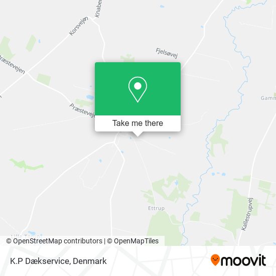 K.P Dækservice map