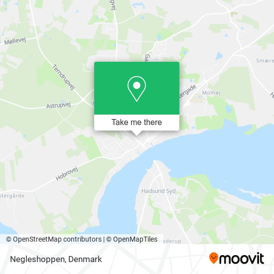 Negleshoppen map