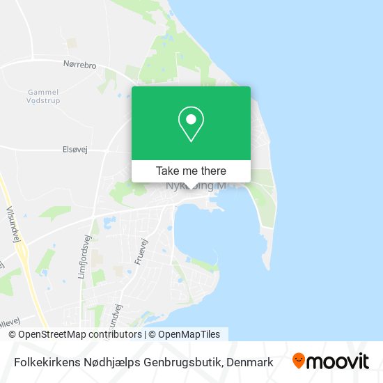 Folkekirkens Nødhjælps Genbrugsbutik map