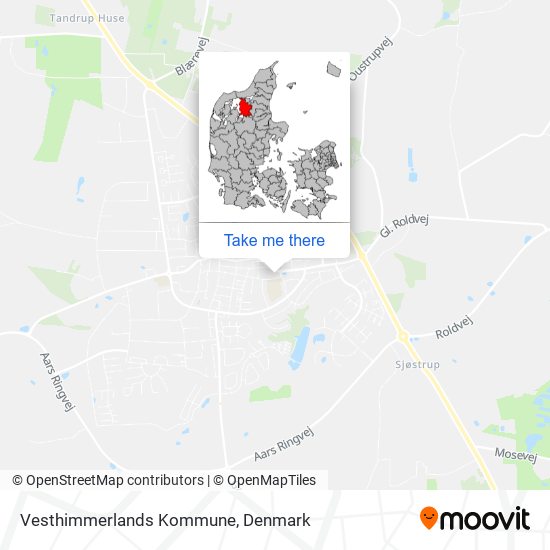 Vesthimmerlands Kommune map