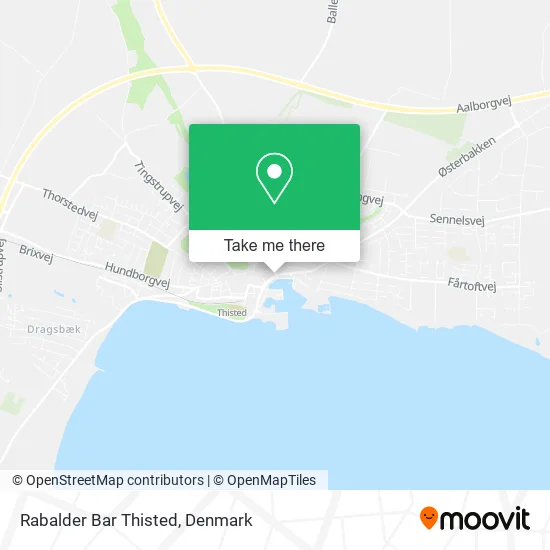 Rabalder Bar Thisted map