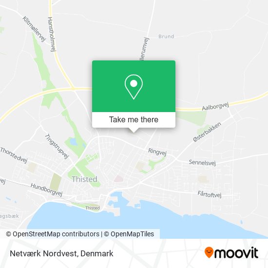 Netværk Nordvest map