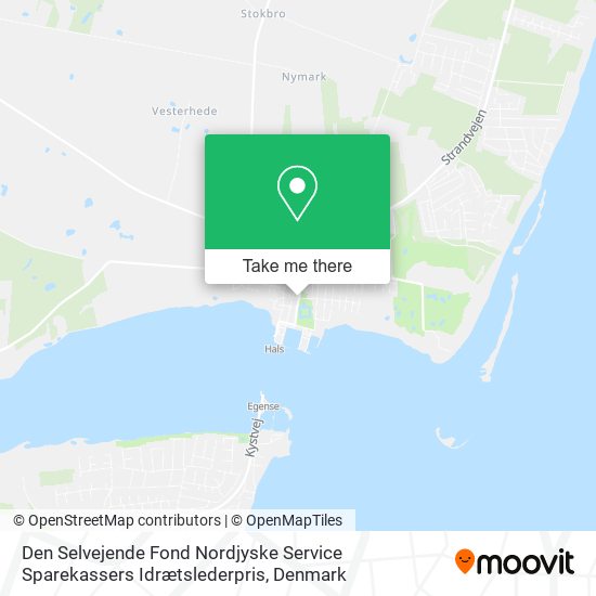 Den Selvejende Fond Nordjyske Service Sparekassers Idrætslederpris map