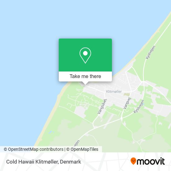 Cold Hawaii Klitmøller map