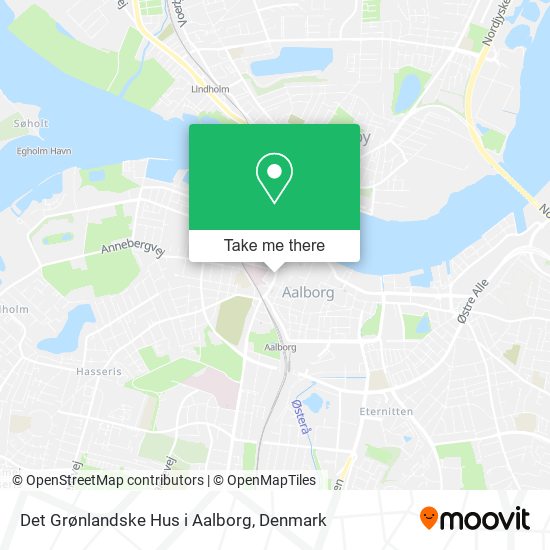 Det Grønlandske Hus i Aalborg map