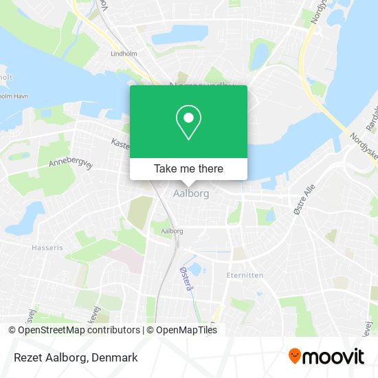 Rezet Aalborg map