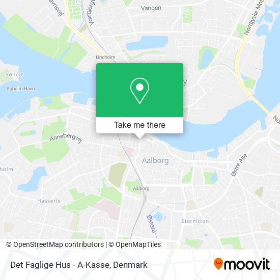 Det Faglige Hus - A-Kasse map