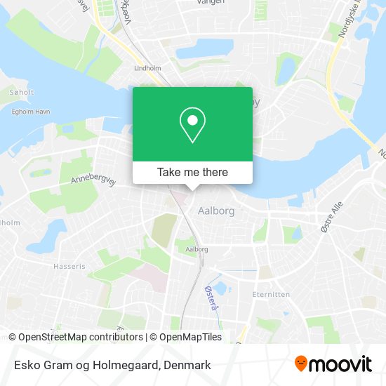 Esko Gram og Holmegaard map