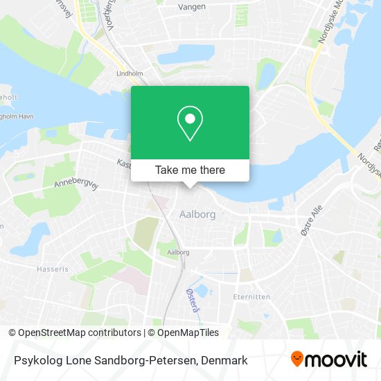 Psykolog Lone Sandborg-Petersen map