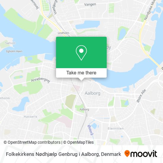 Folkekirkens Nødhjælp Genbrug i Aalborg map