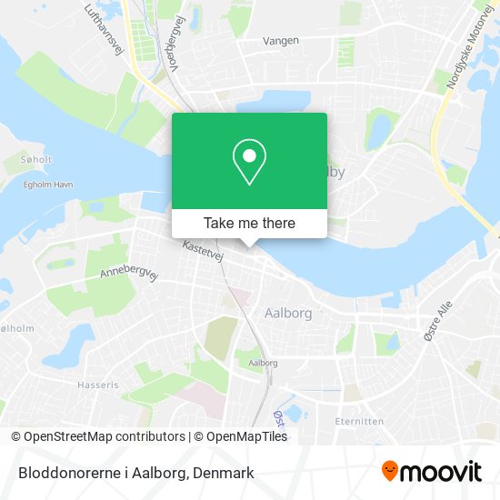 Bloddonorerne i Aalborg map