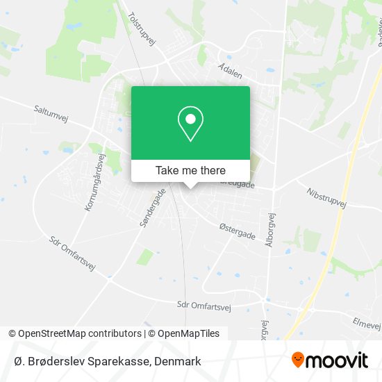 Ø. Brøderslev Sparekasse map