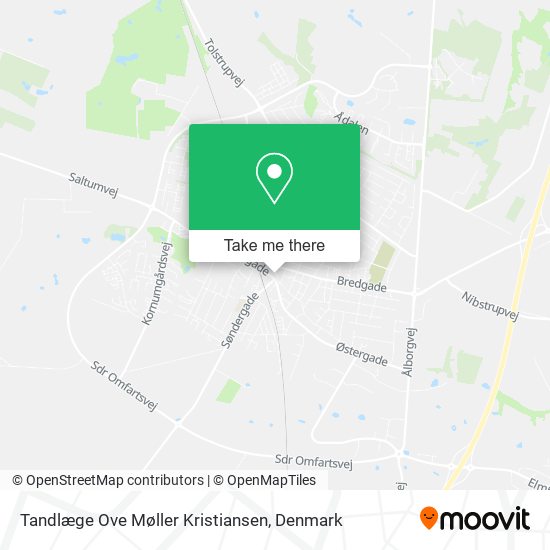 Tandlæge Ove Møller Kristiansen map