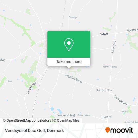 Vendsyssel Disc Golf map