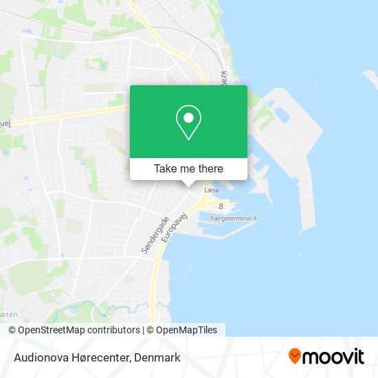 Audionova Hørecenter map