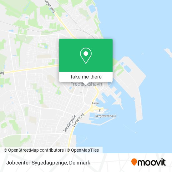 Jobcenter Sygedagpenge map