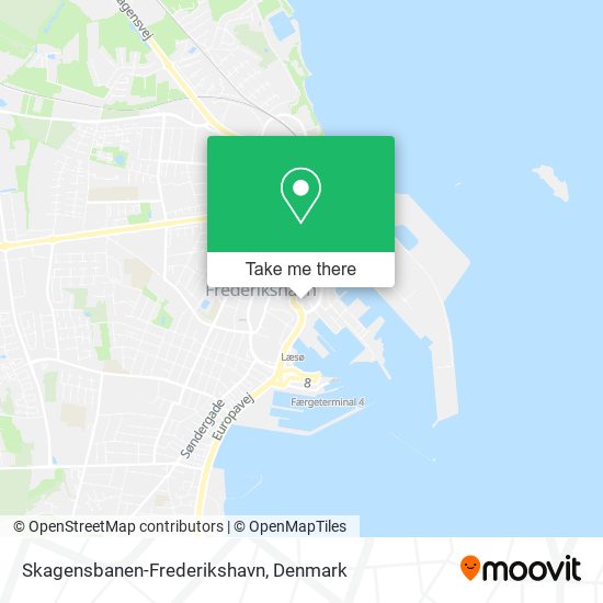 Skagensbanen-Frederikshavn map