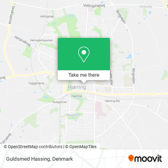 Guldsmed Hassing map