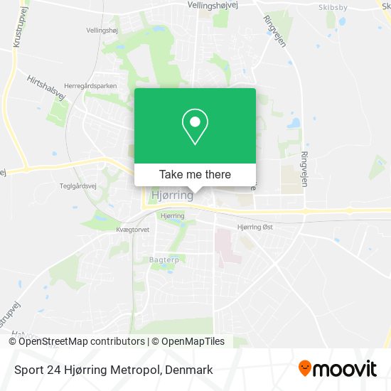 Sport 24 Hjørring Metropol map