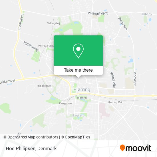 Hos Philipsen map