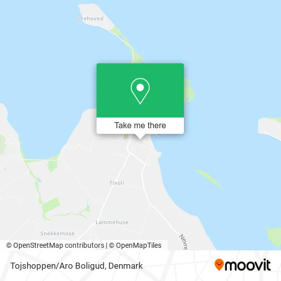 Tojshoppen/Aro Boligud map