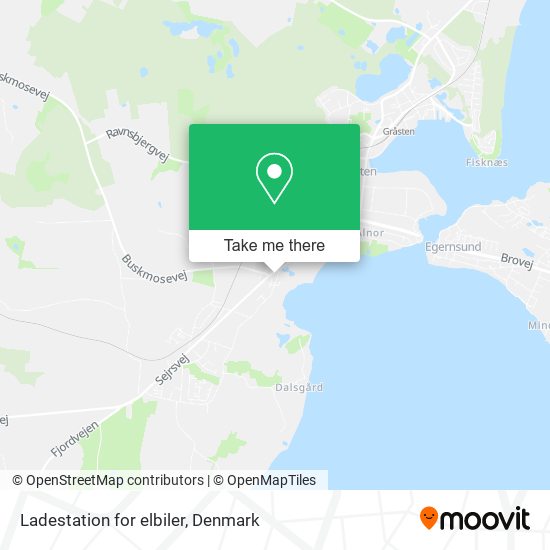 Ladestation for elbiler map