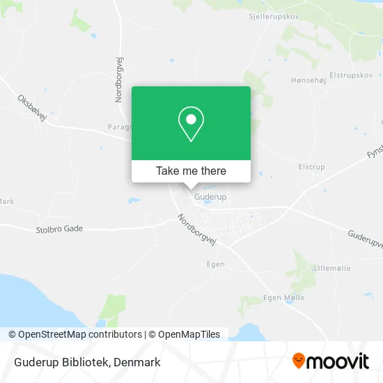 Guderup Bibliotek map