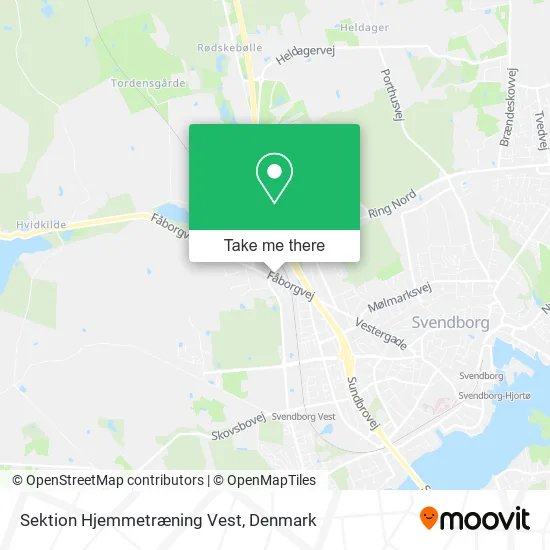 Sektion Hjemmetræning Vest map