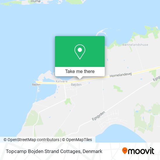 Topcamp Bojden Strand Cottages map