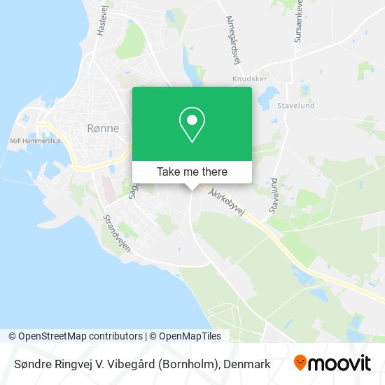 Søndre Ringvej V. Vibegård (Bornholm) map