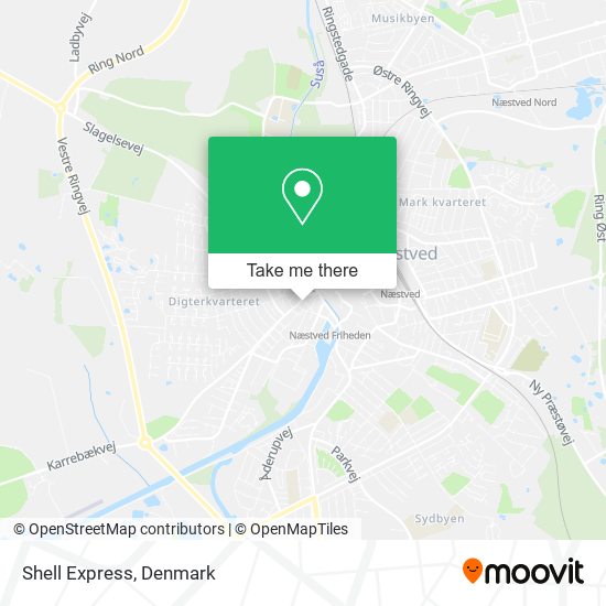 Shell Express map