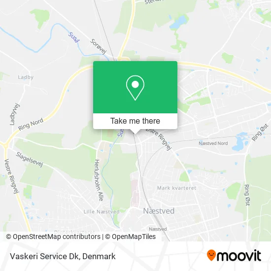 Vaskeri Service Dk map