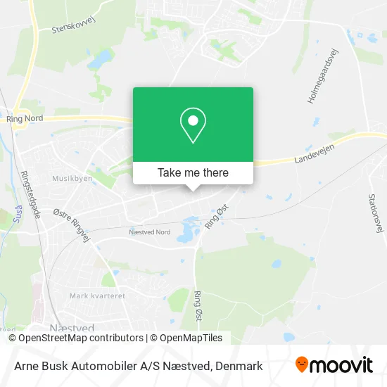 Arne Busk Automobiler A / S Næstved map