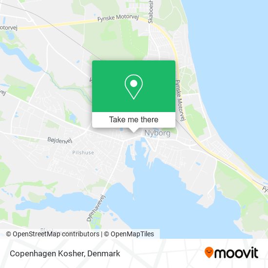 Copenhagen Kosher map