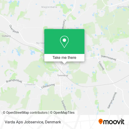 Varda Aps Jobservice map