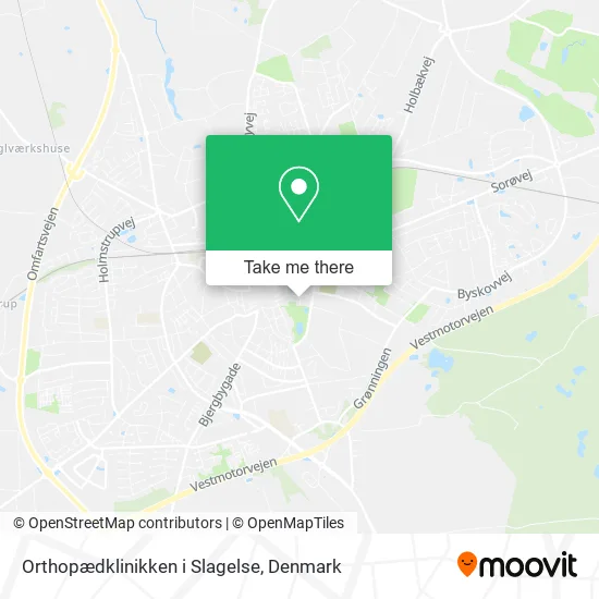 Orthopædklinikken i Slagelse map