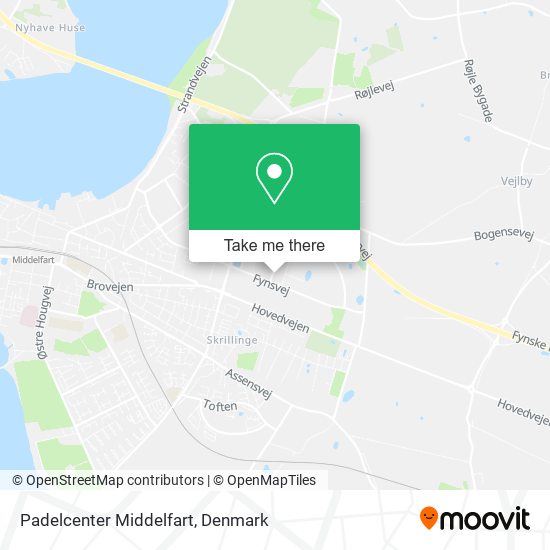 Padelcenter Middelfart map