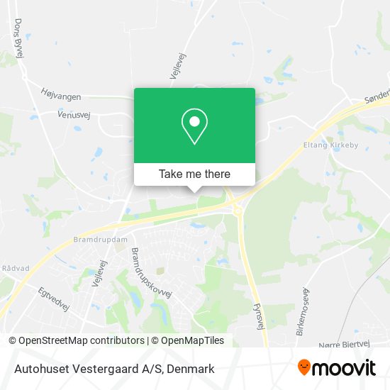 Autohuset Vestergaard A/S map