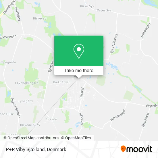 P+R Viby Sjælland map
