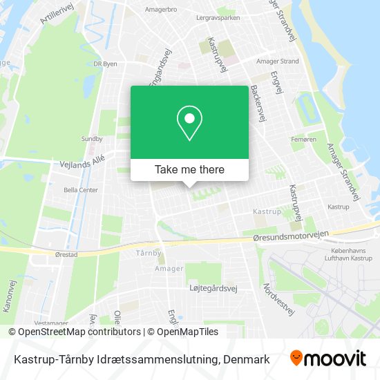 Kastrup-Tårnby Idrætssammenslutning map