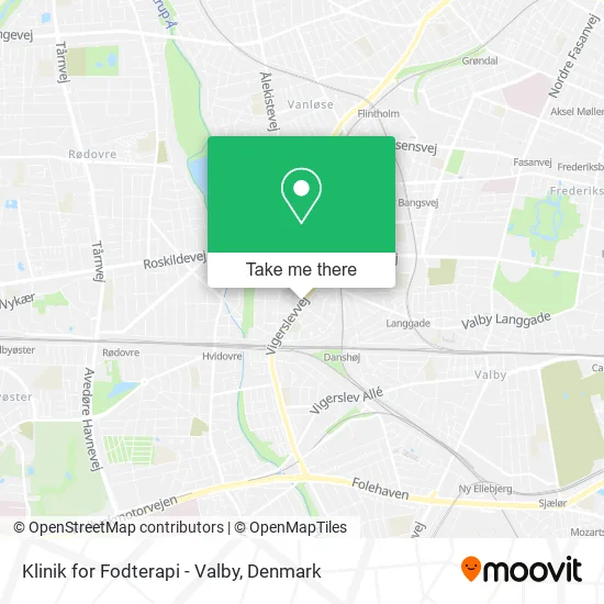 Klinik for Fodterapi - Valby map