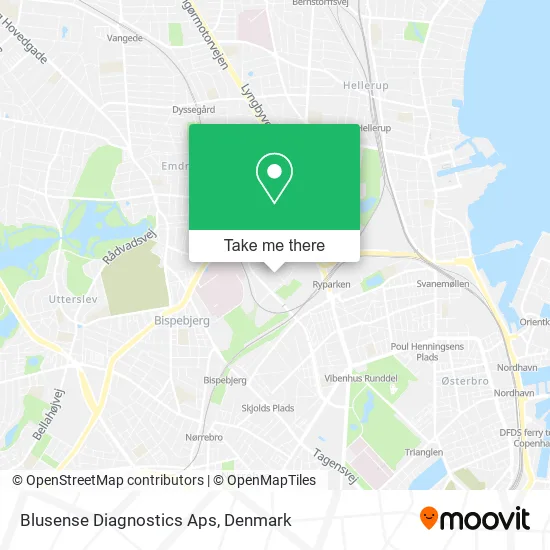 Blusense Diagnostics Aps map