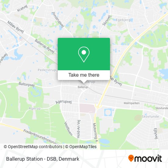 Ballerup Station - DSB map