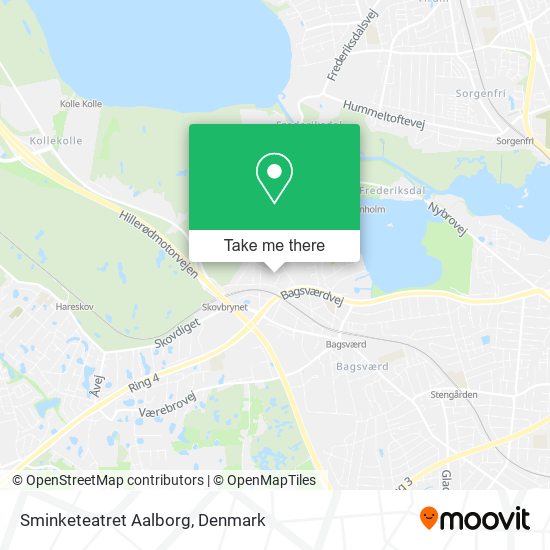 Sminketeatret Aalborg map