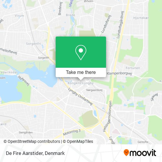 De Fire Aarstider map