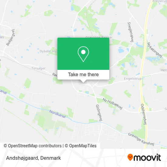 Andshøjgaard map