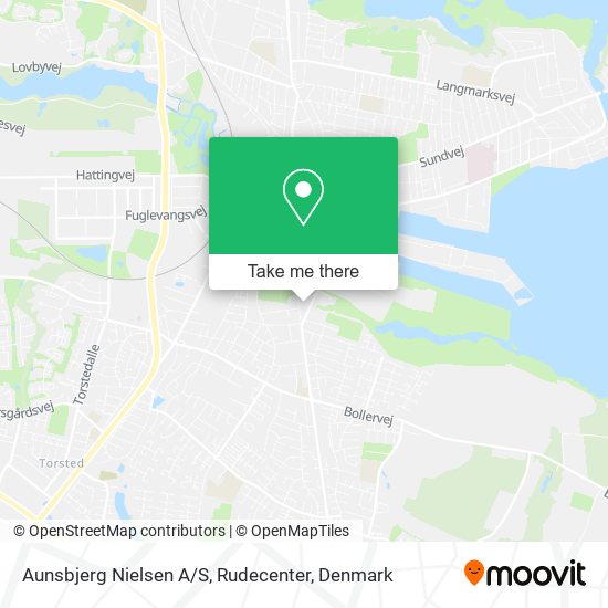Aunsbjerg Nielsen A / S, Rudecenter map